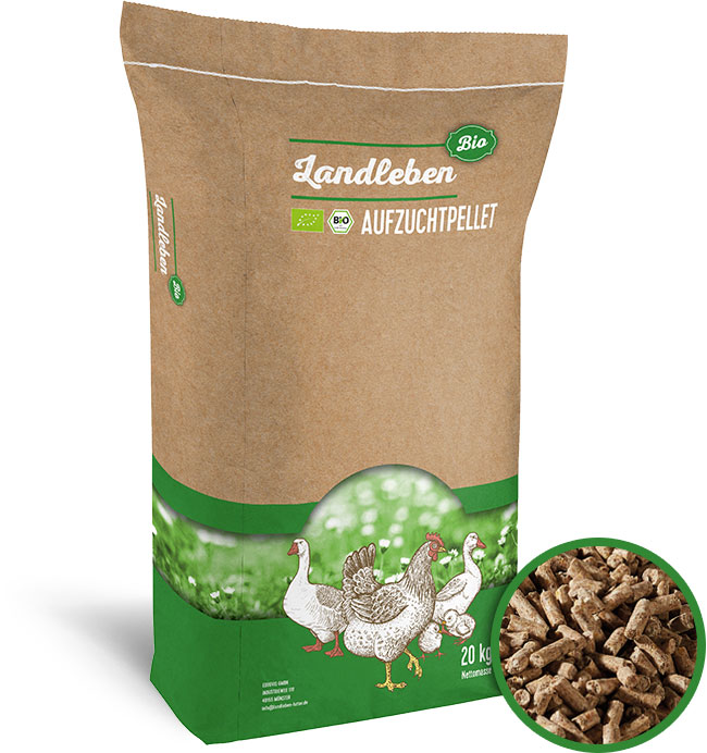 Bio Futter - Aufzuchtpellet
