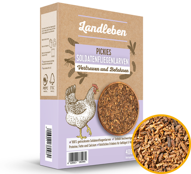 Pickies Soldatenfliegenlarven